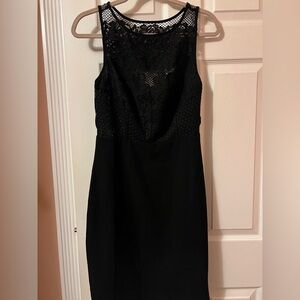 Soieblu Elegant Black Lace Dress